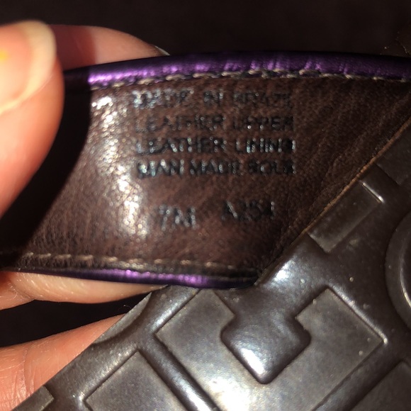 TB Thora Thong crock purple sandals - Picture 10 of 10